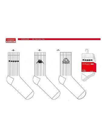 Chaussettes Homme CREW KAPPA - Pack de 6