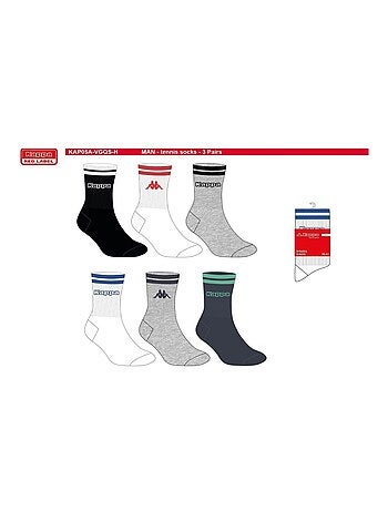 Chaussettes Homme CREW KAPPA - Pack de 6