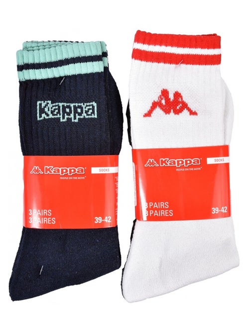 Chaussettes Homme CREW KAPPA - Pack de 6 - Kiabi