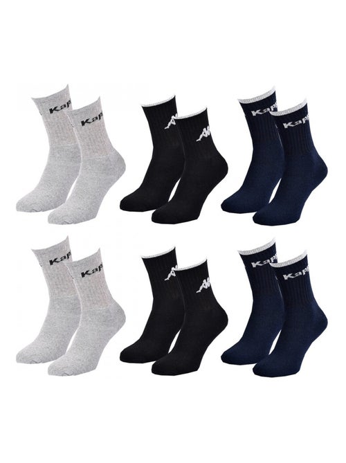 Chaussettes Homme CREW KAPPA - Pack de 6 - Kiabi
