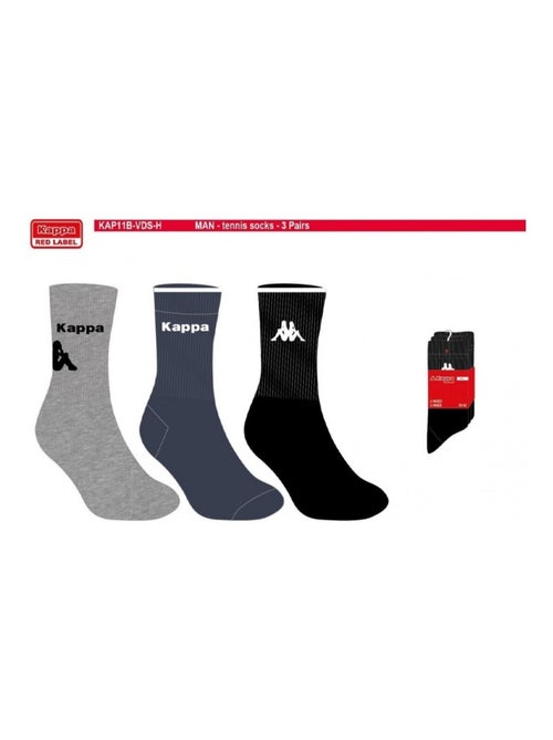 Chaussettes Homme CREW KAPPA - Pack de 6 - Kiabi