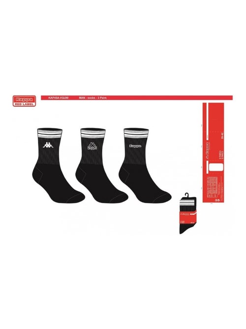 Chaussettes Homme CREW KAPPA - Pack de 6 - Kiabi