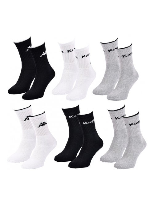 Chaussettes Homme CREW KAPPA - Pack de 6 - Kiabi