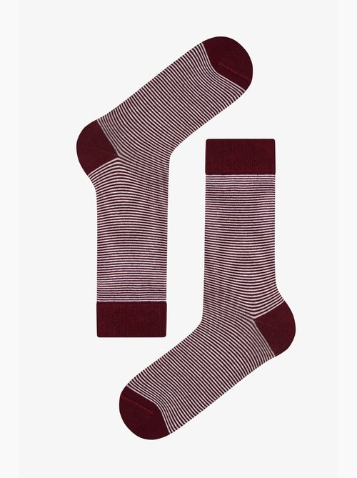 Chaussettes homme earth neutral à rayures, lot de 2 penti - Kiabi Chaussettes homme earth neutral à rayures, lot de 2 penti - Kiabi