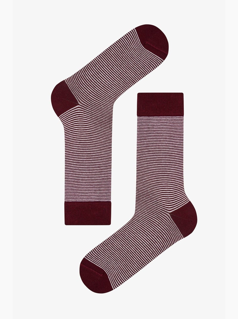 Chaussettes homme earth neutral à rayures, lot de 2 penti Bleu Rouge Gris - Kiabi