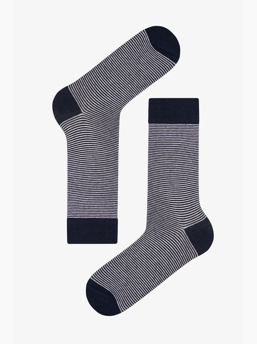 Chaussettes homme earth neutral à rayures, lot de 2 penti - Kiabi Chaussettes homme earth neutral à rayures, lot de 2 penti - Kiabi
