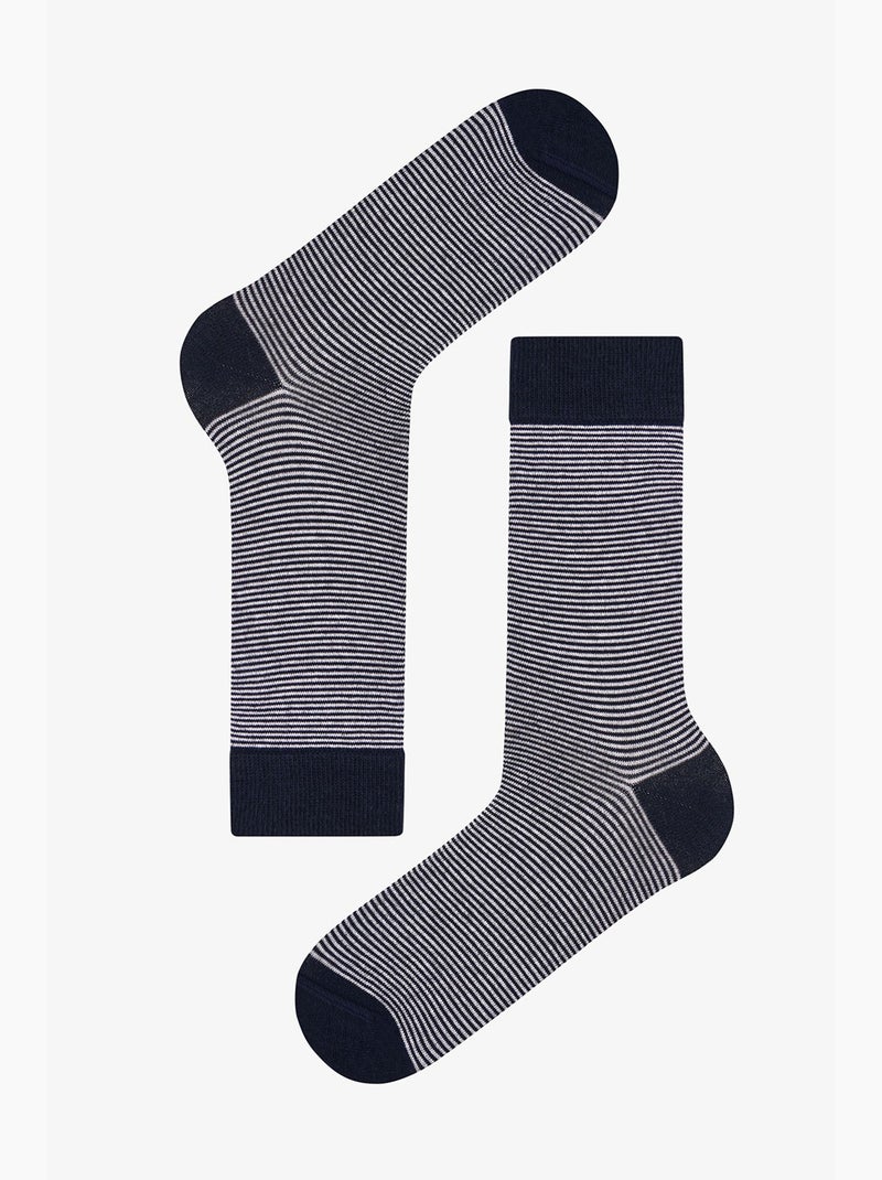 Chaussettes homme earth neutral à rayures, lot de 2 penti Bleu Rouge Gris - Kiabi