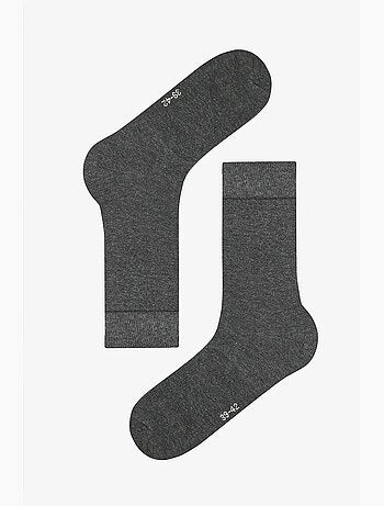 Chaussettes homme en bambou, lot de 2, socquettes penti