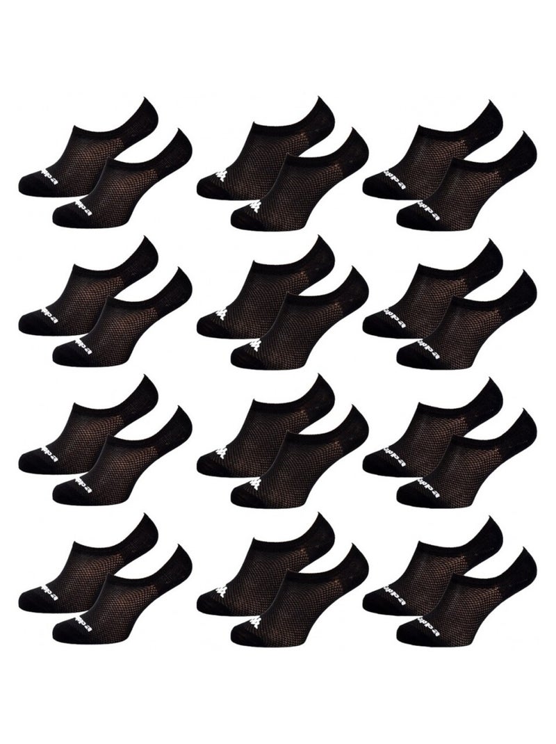 Chaussettes Homme FOOTIES KAPPA - Pack de 12 Noir - Kiabi