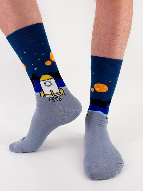 Chaussettes Homme Hautes Espace - Kiabi