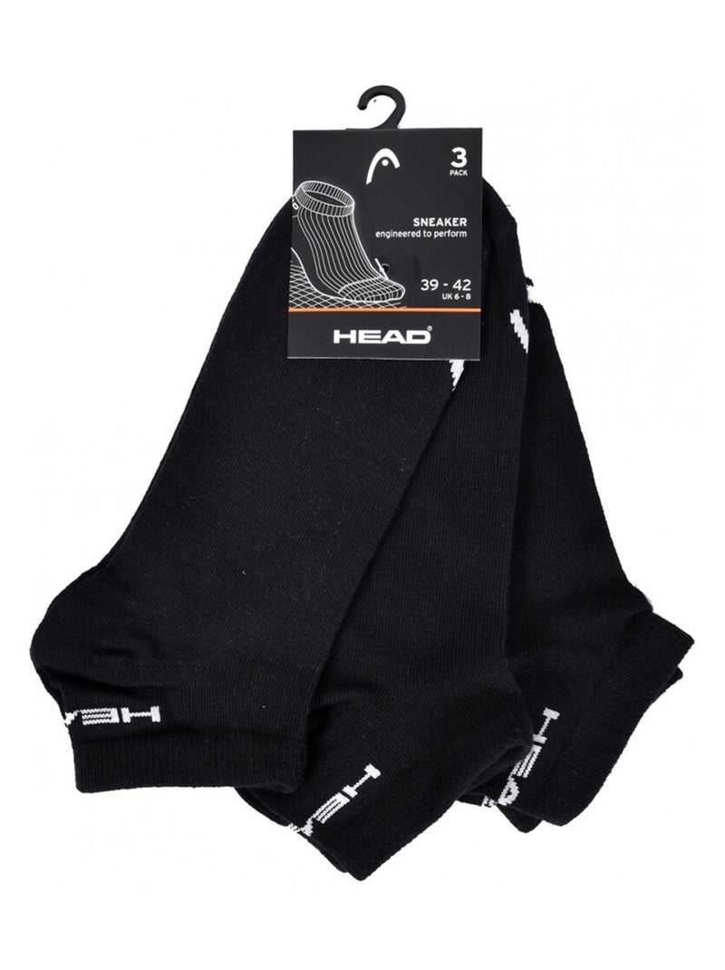 Chaussettes homme HEAD SPORT ET PERFORMANCE- Pack de 12 Blanc Noir - Kiabi