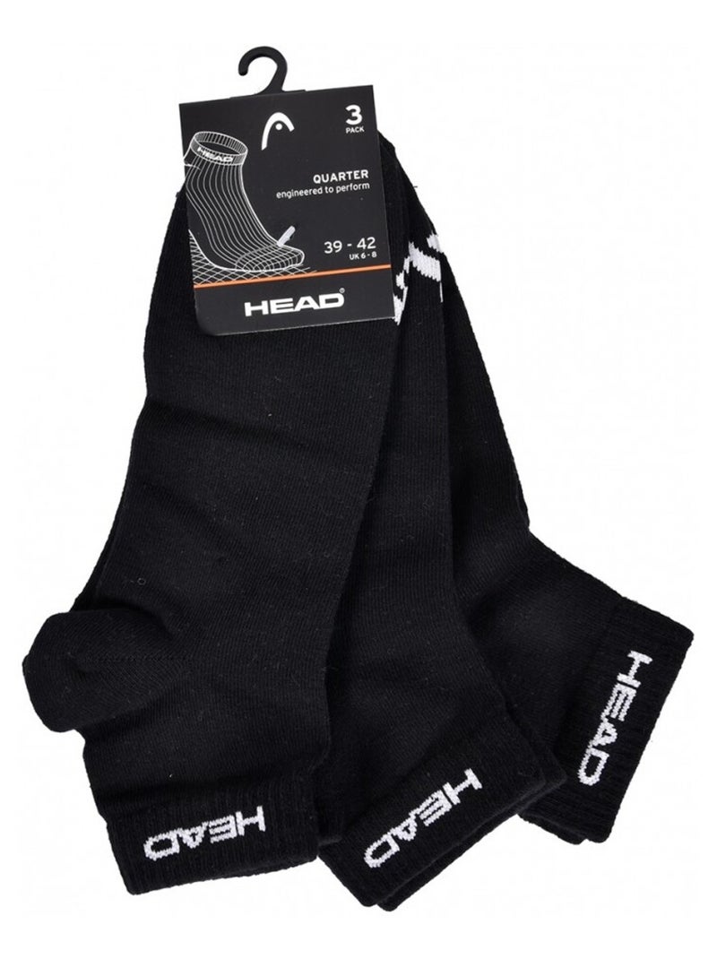 Chaussettes homme HEAD SPORT ET PERFORMANCE- Pack de 12 Noir Blanc - Kiabi