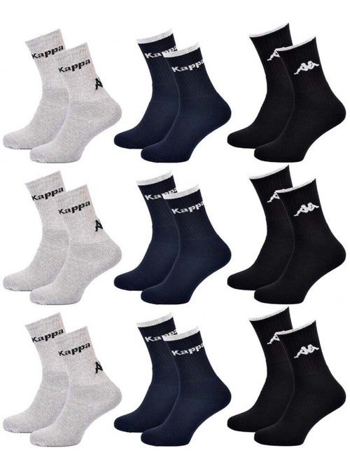 Chaussettes Homme KAPPA CREW - Pack de 9 - Kiabi