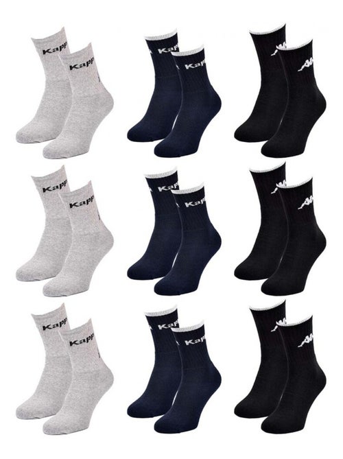 Chaussettes Homme KAPPA CREW - Pack de 9 - Kiabi