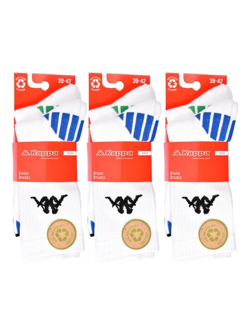 Chaussettes Homme KAPPA CREW SPORT - Pack de 6 - Kiabi Chaussettes Homme KAPPA CREW SPORT - Pack de 6 - Kiabi