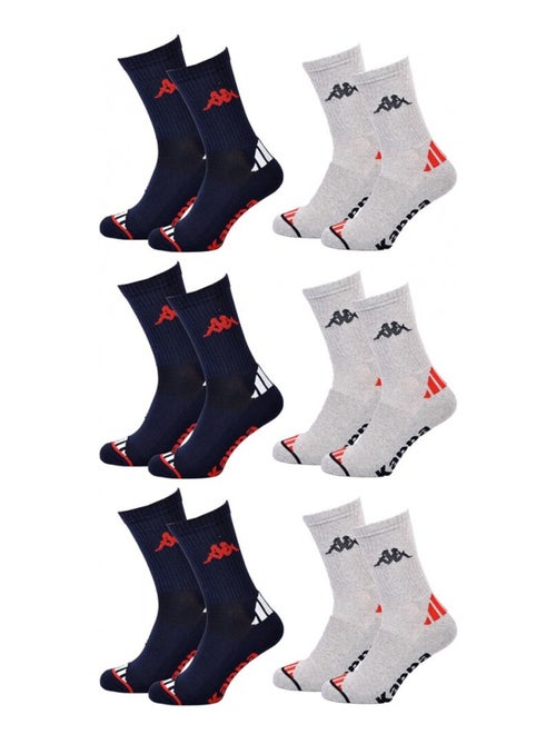 Chaussettes Homme KAPPA CREW SPORT - Pack de 6 - Kiabi