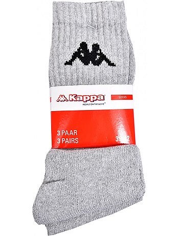 Chaussettes homme KAPPA Modèle Tennis -Assortiment modèles photos selon arrivages- - Pack de 12