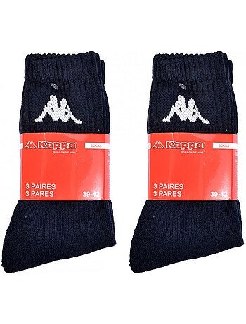 Chaussettes homme KAPPA Modèle Tennis -Assortiment modèles photos selon arrivages- - Pack de 6