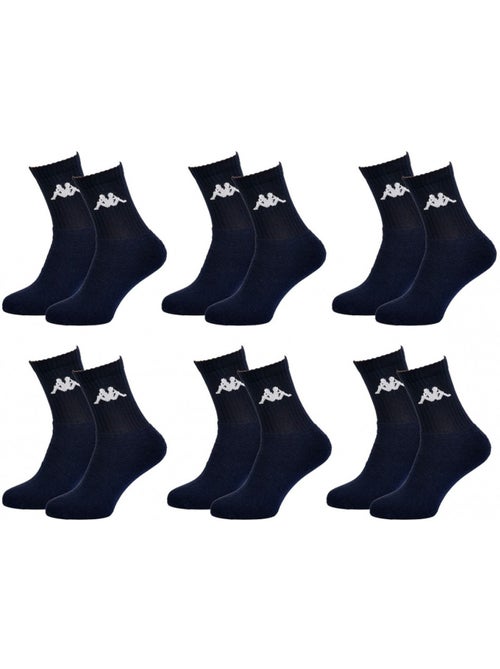 Chaussettes homme KAPPA Modèle Tennis -Assortiment modèles photos selon arrivages- - Pack de 6 - Kiabi