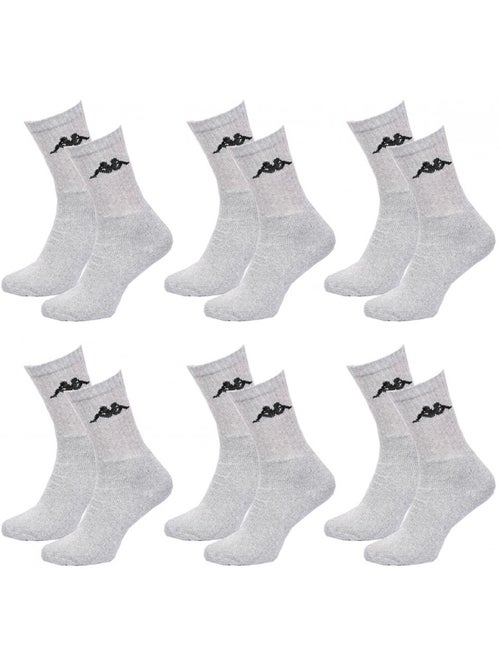 Chaussettes homme KAPPA Modèle Tennis -Assortiment modèles photos selon arrivages- - Pack de 6 - Kiabi