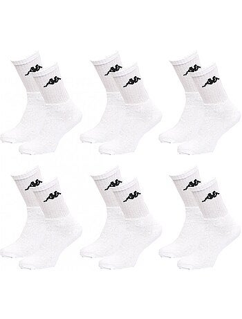 Chaussettes homme KAPPA Modèle Tennis -Assortiment modèles photos selon arrivages- - Pack de 6