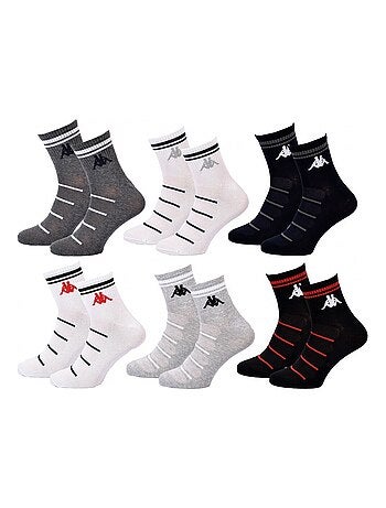 Chaussettes Homme QUARTER KAPPA - Pack de 6