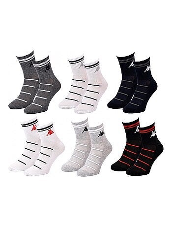 Chaussettes Homme QUARTER KAPPA - Pack de 6