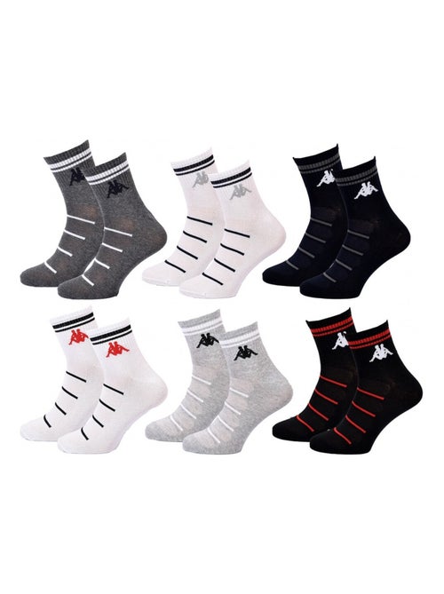Chaussettes Homme KAPPA QUARTER - Pack de 6 - Kiabi