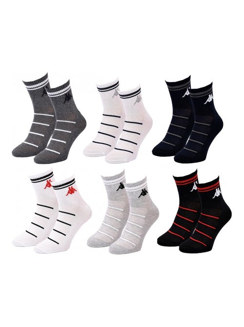 Chaussettes Homme KAPPA QUARTER - Pack de 6 - Kiabi