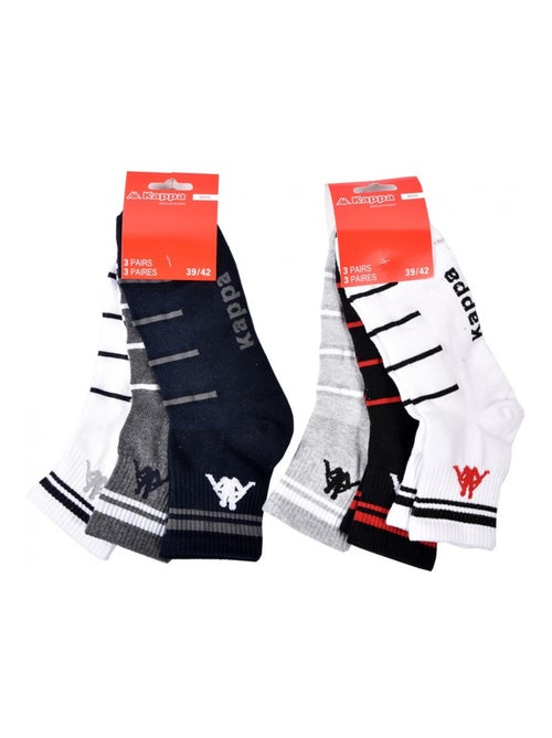 Chaussettes Homme KAPPA QUARTER - Pack de 6 - Kiabi