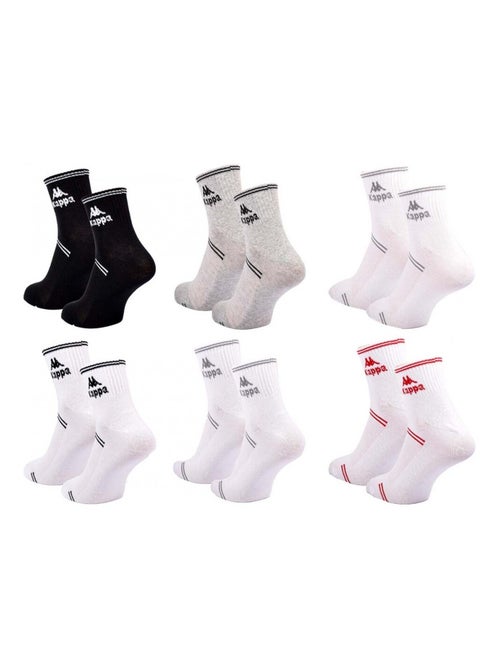 Chaussettes Homme KAPPA QUARTER Pack de 6 - Kiabi