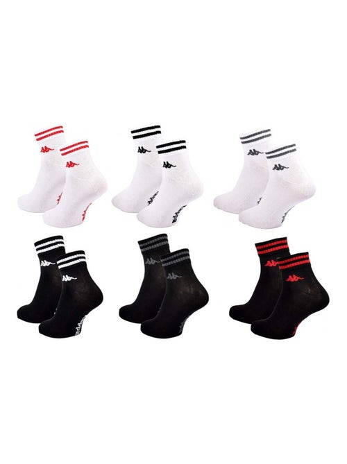 Chaussettes Homme KAPPA QUARTER Pack de 6 - Kiabi