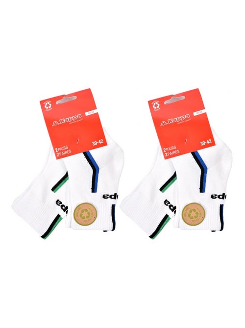 Chaussettes Homme KAPPA QUARTER SPORT - Pack de 4 - Kiabi