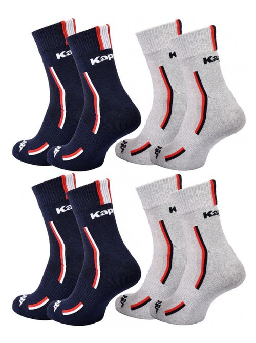 Chaussettes Homme KAPPA QUARTER SPORT - Pack de 4 - Kiabi