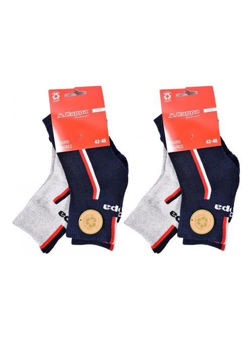 Chaussettes Homme KAPPA QUARTER SPORT - Pack de 4 - Kiabi