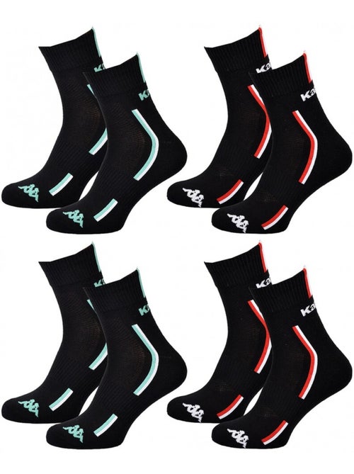 Chaussettes Homme KAPPA QUARTER SPORT - Pack de 4 - Kiabi