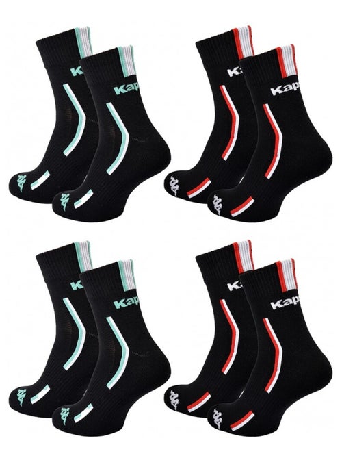 Chaussettes Homme KAPPA QUARTER SPORT - Pack de 4 - Kiabi