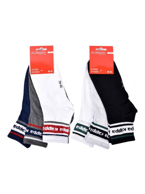 Chaussettes Homme KAPPA QUARTER SPORT - Pack de 8 - Kiabi