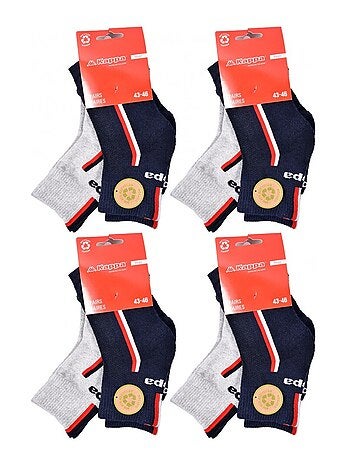 Chaussettes Homme KAPPA QUARTER SPORT - Pack de 8