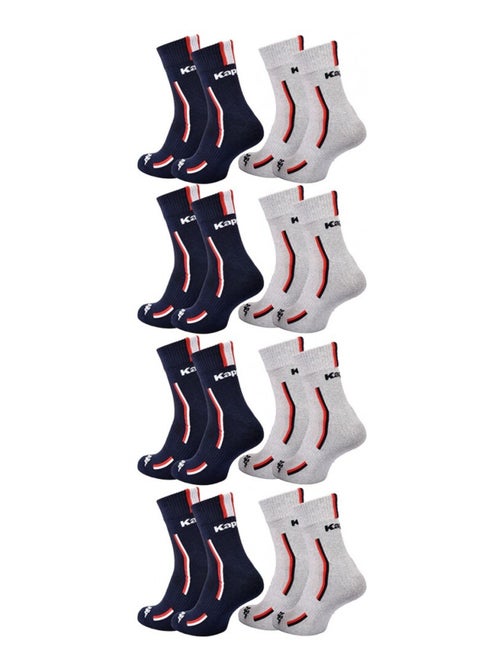 Chaussettes Homme KAPPA QUARTER SPORT - Pack de 8 - Kiabi