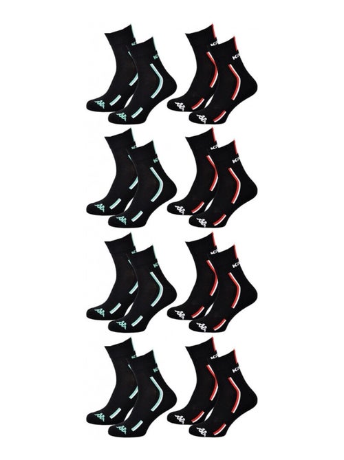 Chaussettes Homme KAPPA QUARTER SPORT - Pack de 8 - Kiabi