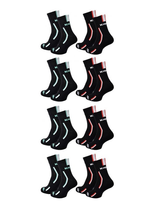Chaussettes Homme KAPPA QUARTER SPORT - Pack de 8 - Kiabi
