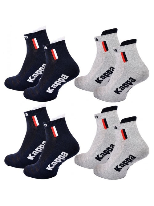 Chaussettes Homme KAPPA SNEAKER SPORT - Pack de 4 - Kiabi