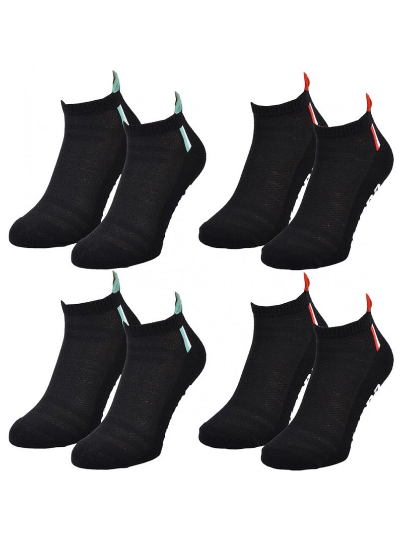 Chaussettes Homme KAPPA SNEAKER SPORT - Pack de 4 Noir - Kiabi