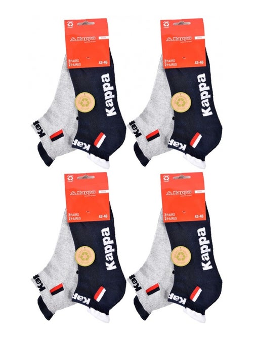 Chaussettes Homme KAPPA SNEAKER SPORT - Pack de 8 - Kiabi