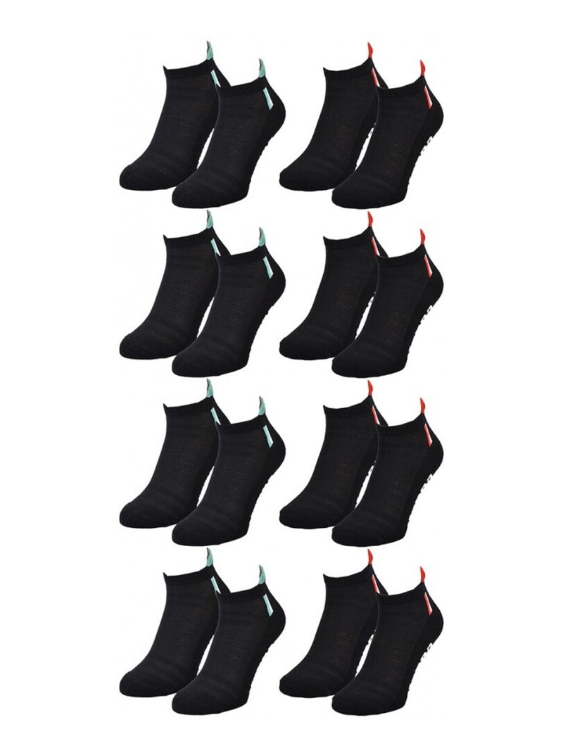Chaussettes Homme KAPPA SNEAKER SPORT - Pack de 8 Noir - Kiabi