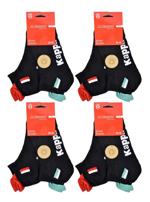 Chaussettes Homme KAPPA SNEAKER SPORT - Pack de 8 - Kiabi