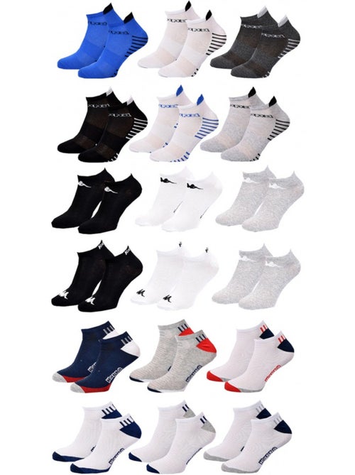 Chaussettes homme KAPPA Socquettes Tiges courtes - Pack de 12 - Kiabi