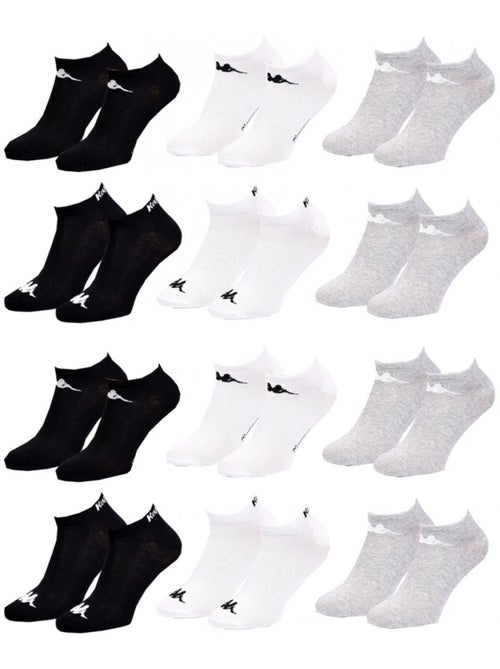 Chaussettes homme KAPPA Socquettes Tiges courtes - Pack de 12 - Kiabi