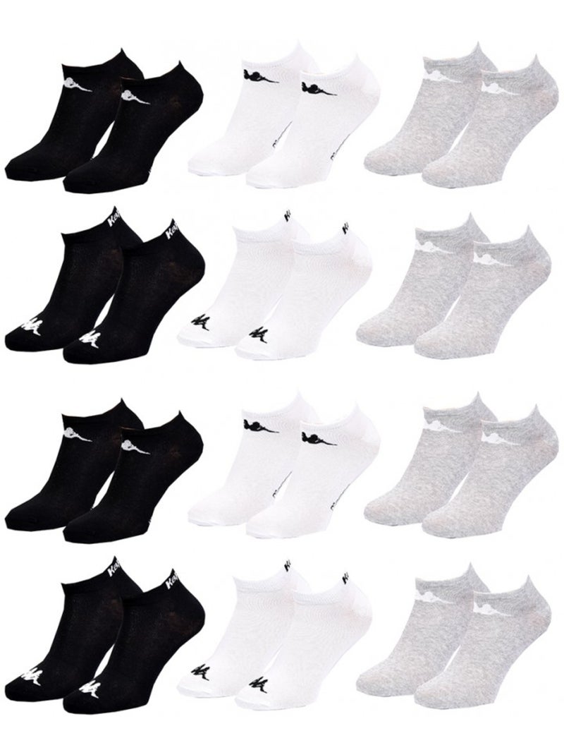 Chaussettes homme KAPPA Socquettes Tiges courtes - Pack de 12 Multicolore - Kiabi